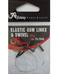 Fil Fishing Elastic Gum Links&Swivel